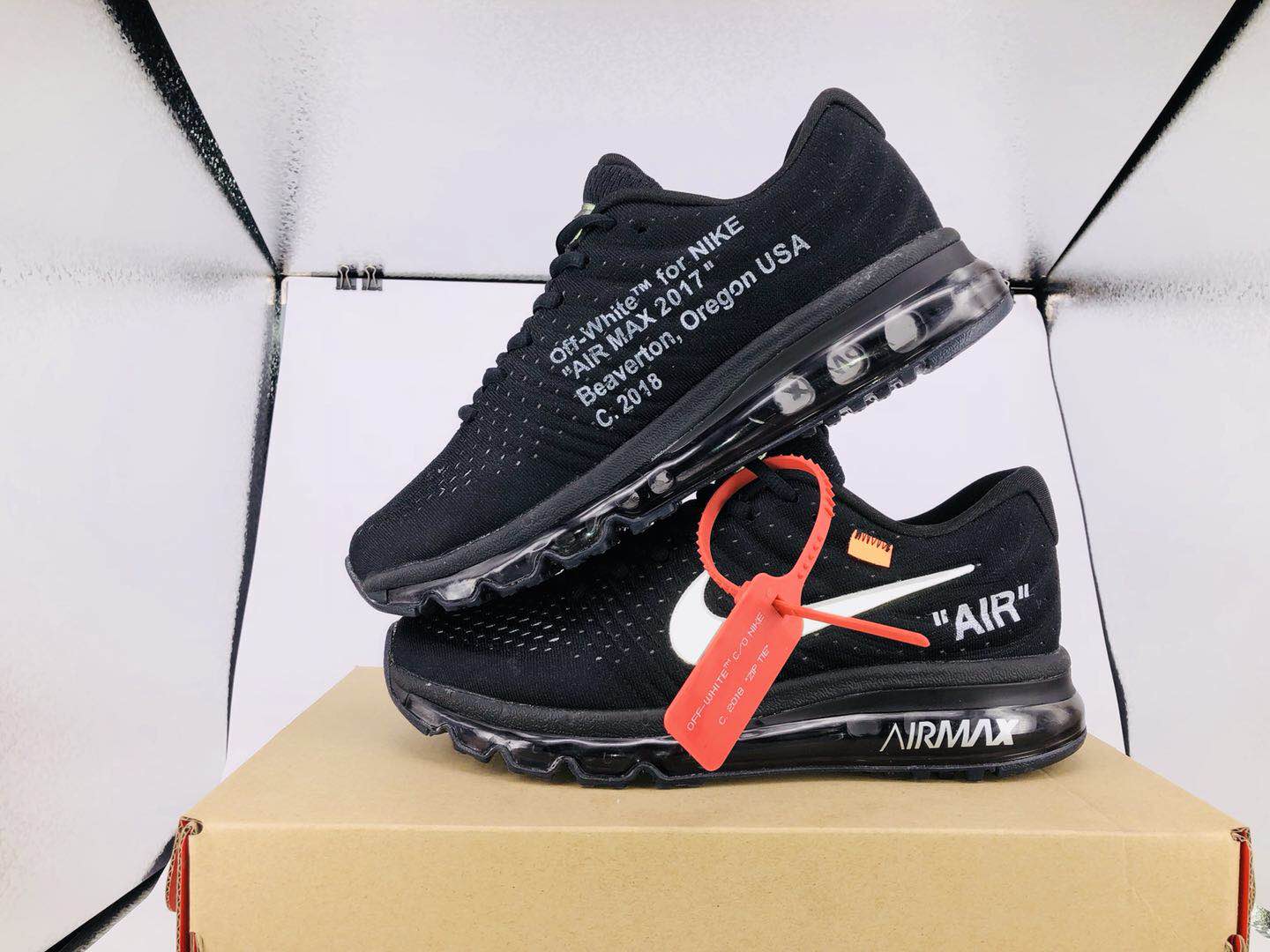 Off-white Nike Air Max 2017 Black Shoes - Click Image to Close
